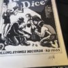 Signed Tumbling Dice Poster